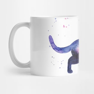 Galaxy Forest Cat Mug